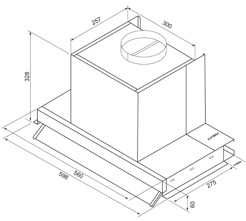Схема встраивания с размерами