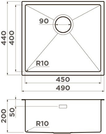Схема с размерами