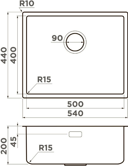 Схема с размерами