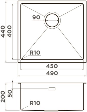 Схема с размерами