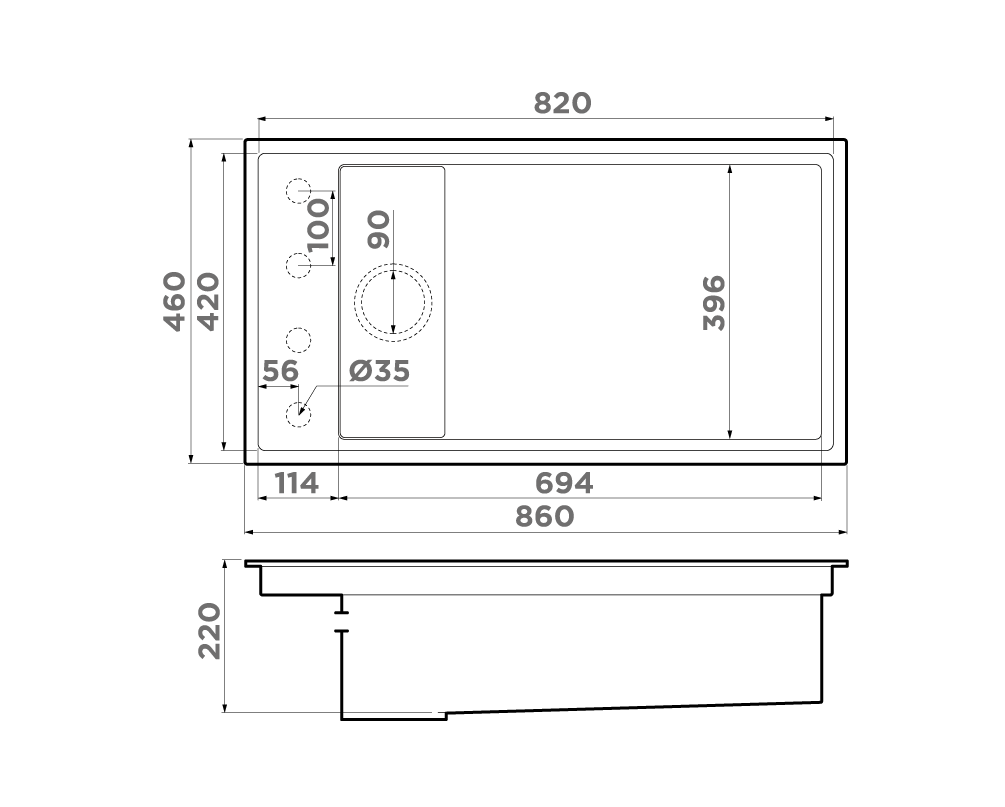 Схема с размерами