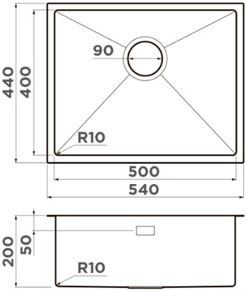 Схема с размерами