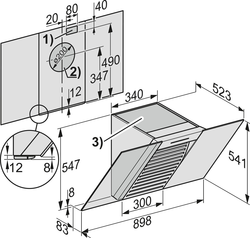 Схема с размерами