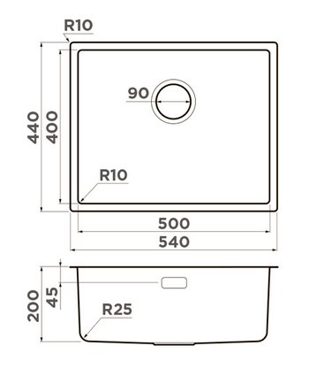 Схема с размерами