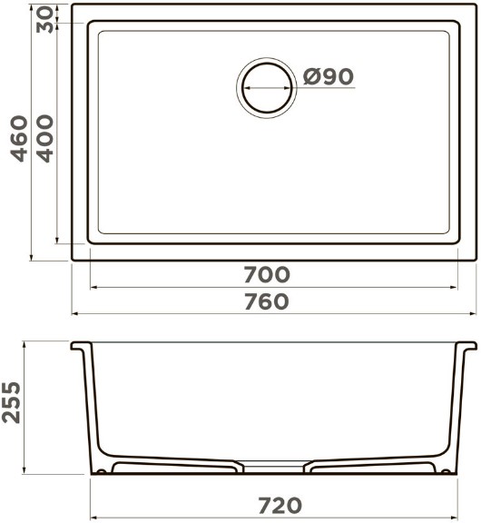 Схема с размерами