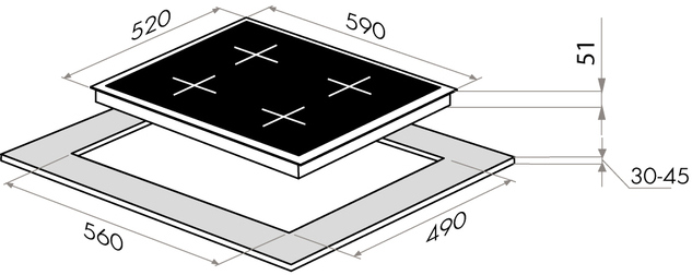 Схема с размерами
