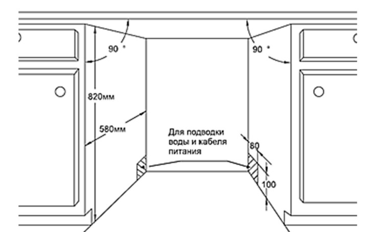 Схема с размерами
