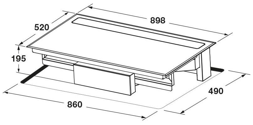 Схема встраивания с размерами