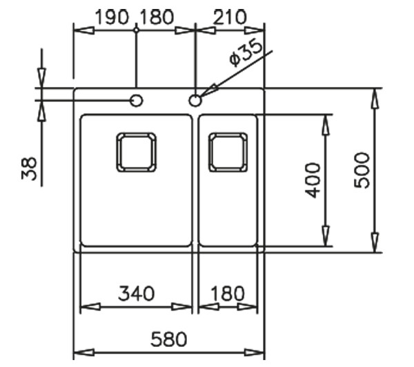 Схема с размерами