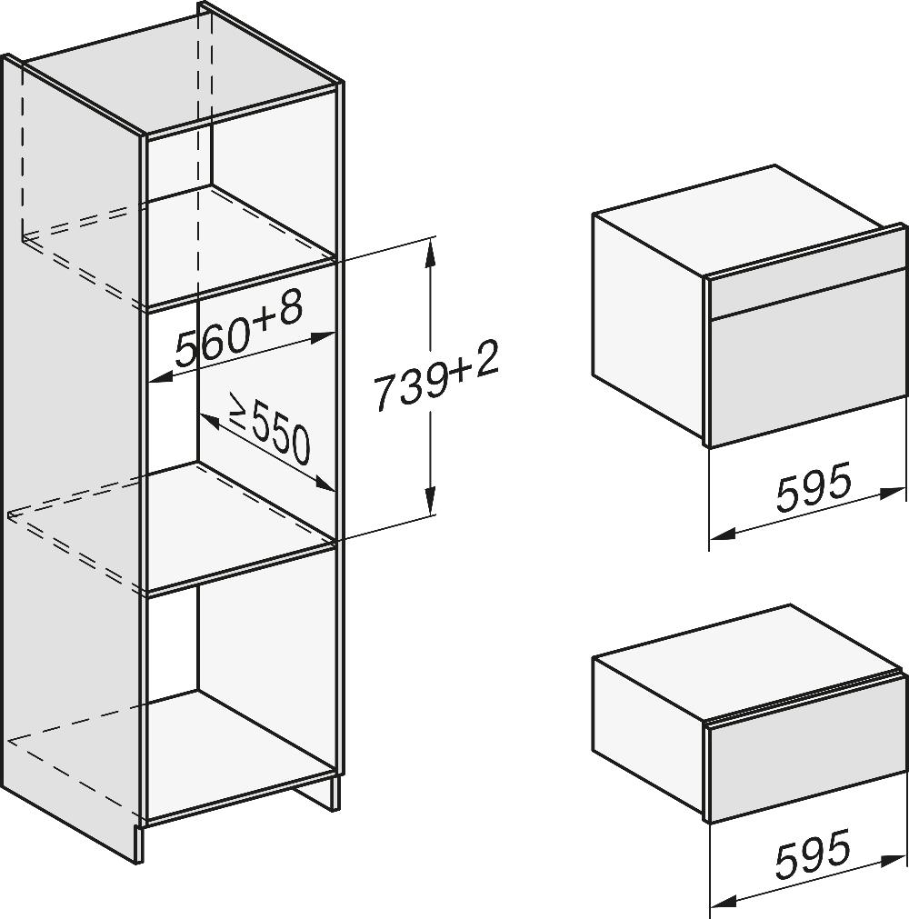 Схема встраивания с размерами