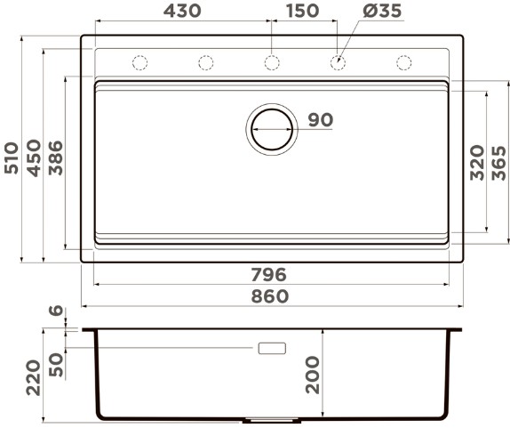 Схема с размерами