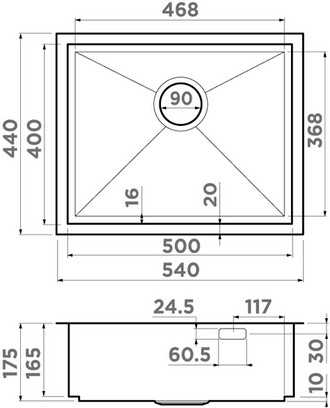 Схема с размерами