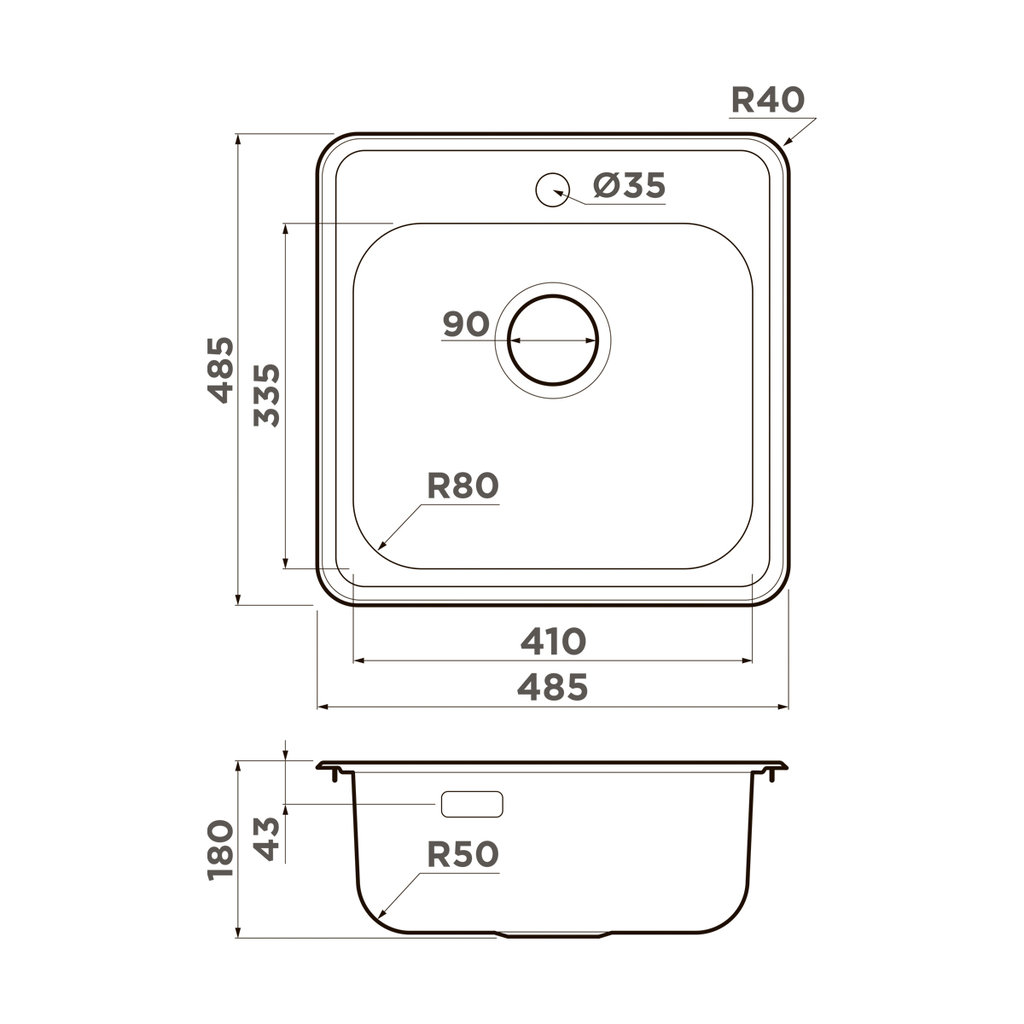 Схема с размерами