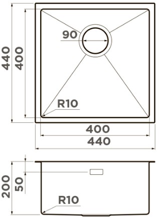 Схема с размерами