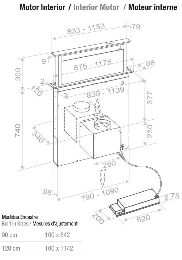 Схема установки внутреннего мотора