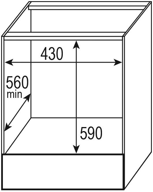 Схема встраивания духовых шкафов