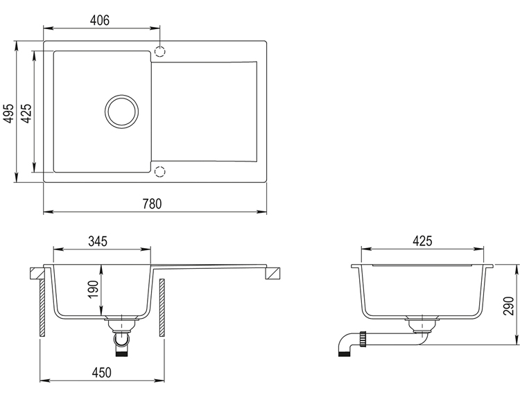 Схема с размерами