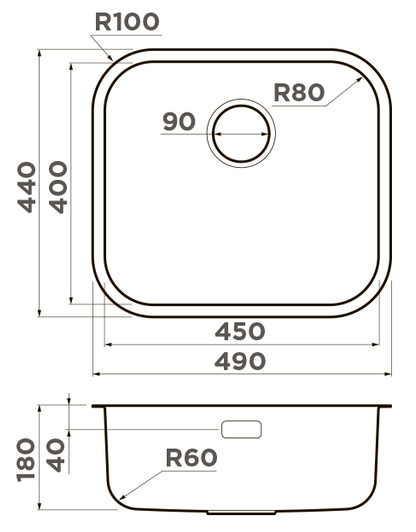 Схема с размерами