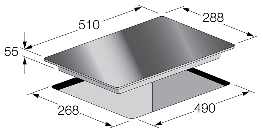 Схема встраивания с размерами