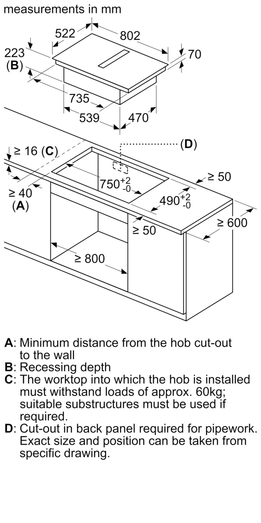 Схема с размерами