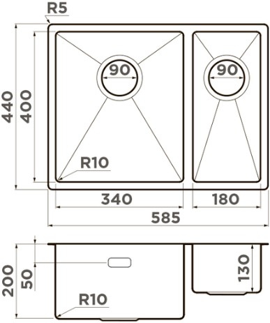 Схема с размерами