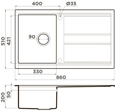 Схема с размерами