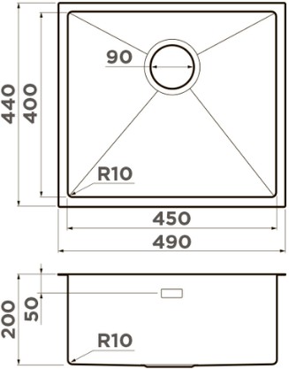 Схема с размерами
