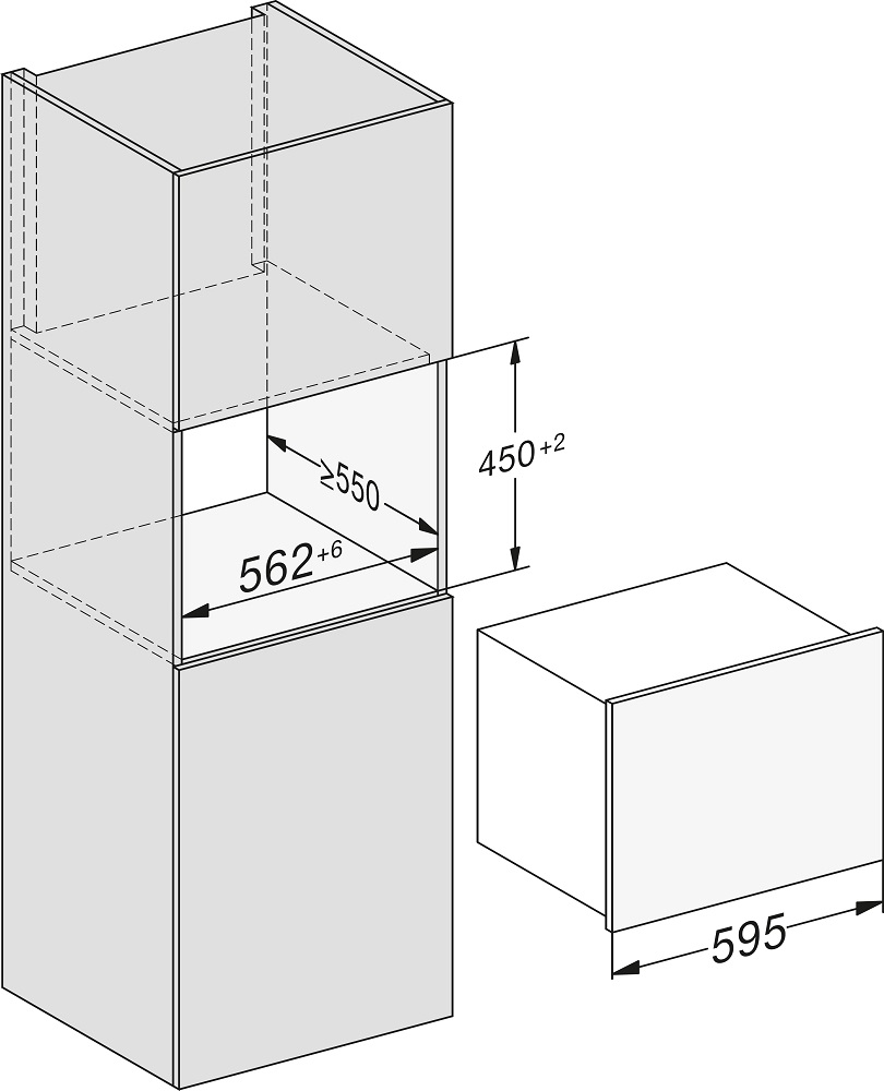 Схема встраивания с размерами