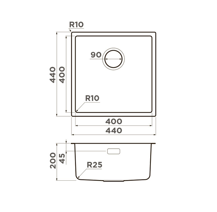 Схема с размерами