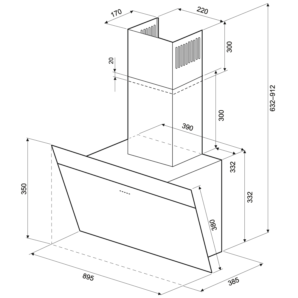 Схема с размерами