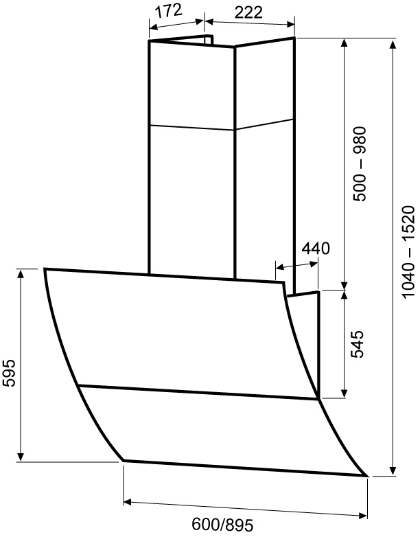 Схема с размерами