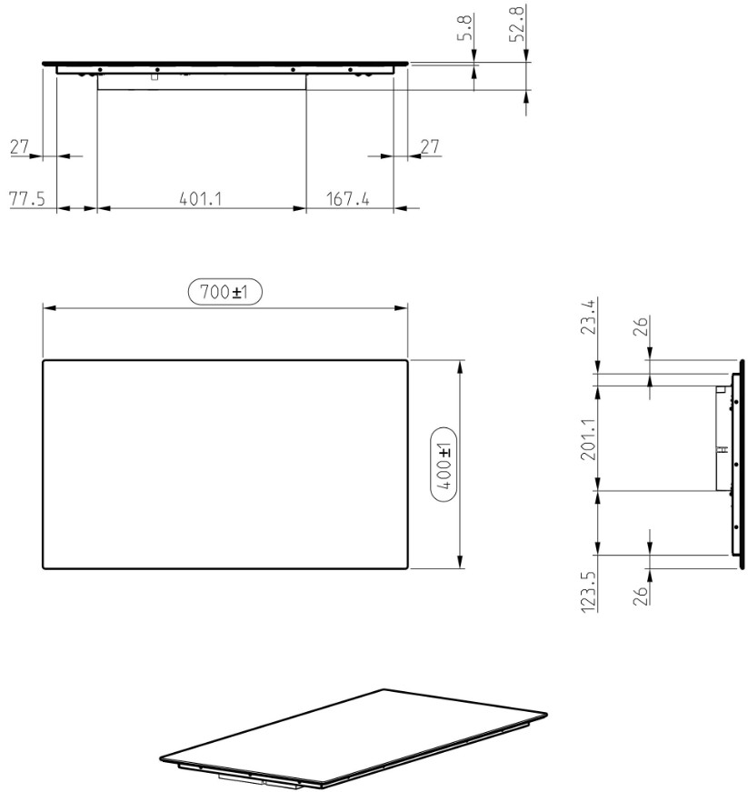 Схема с размерами