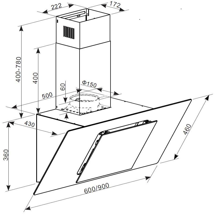 Схема с размерами