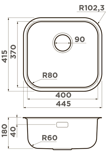 Схема с размерами