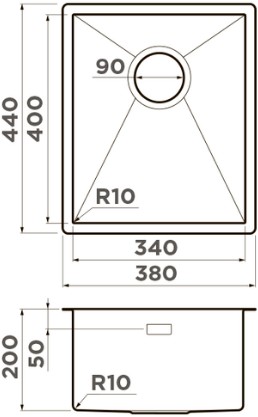 Схема с размерами