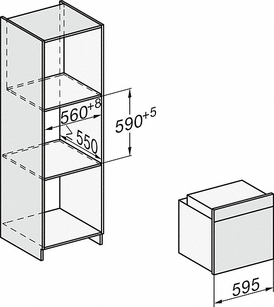 Схема встраивания с размерами