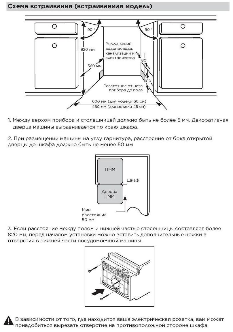 Схема с размерами