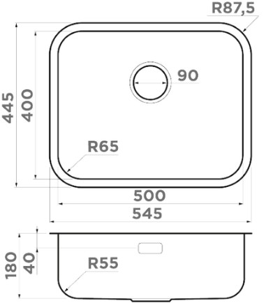 Схема с размерами