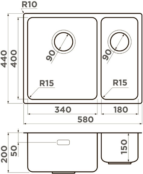 Схема с размерами