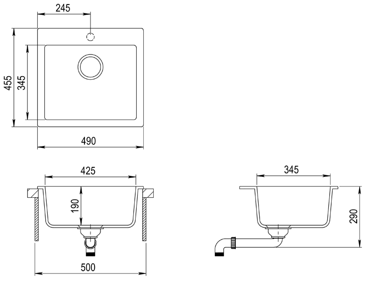 Схема с размерами