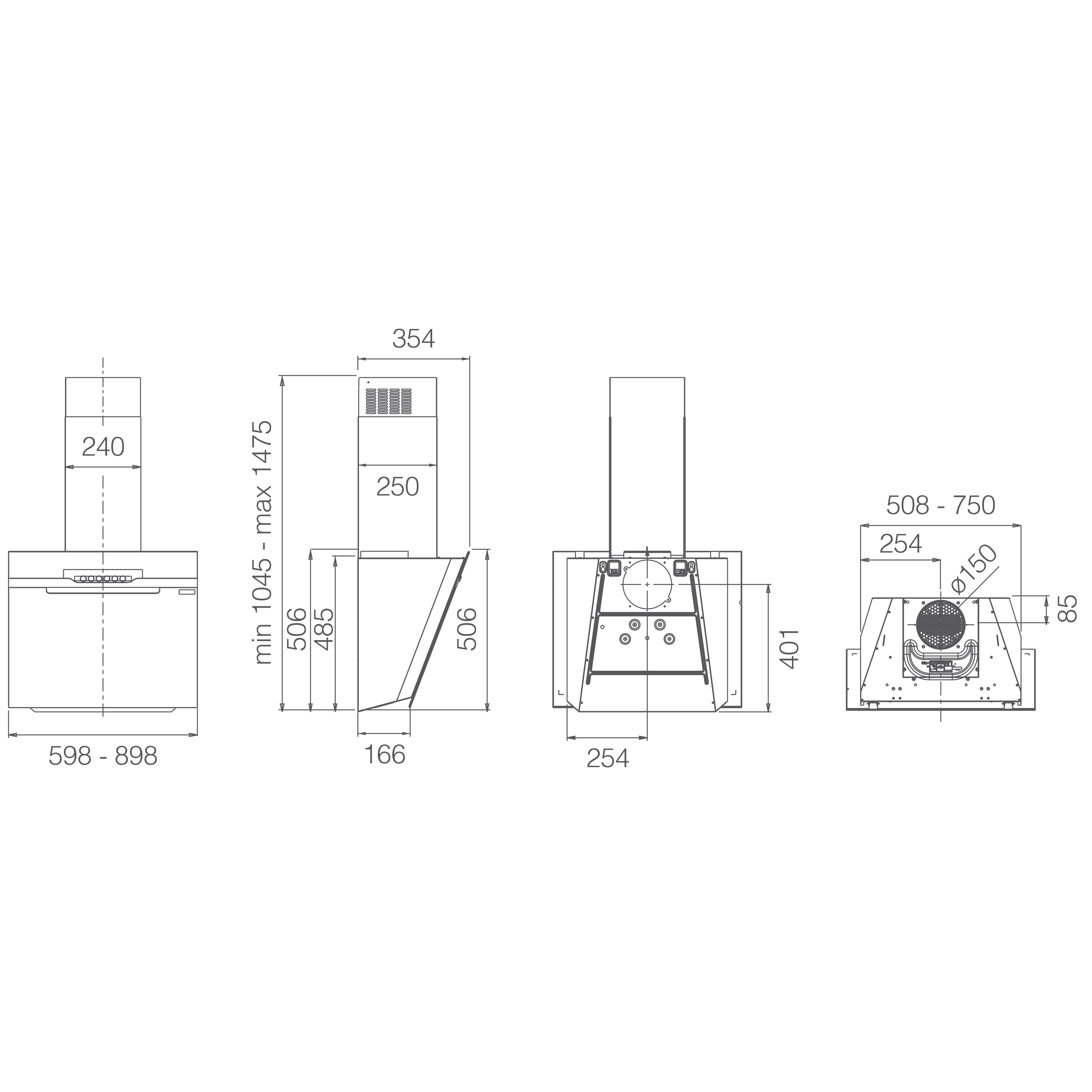 Схема с размерами