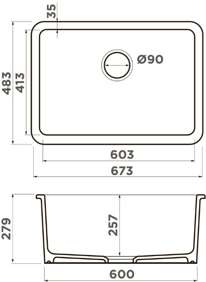 Схема с размерами
