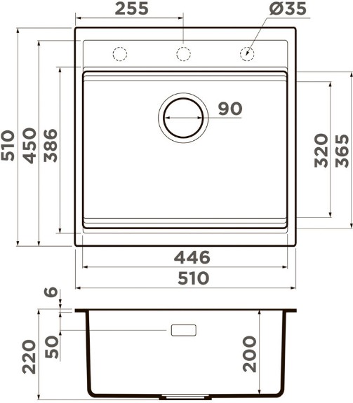 Схема с размерами