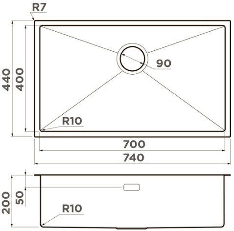 Схема с размерами
