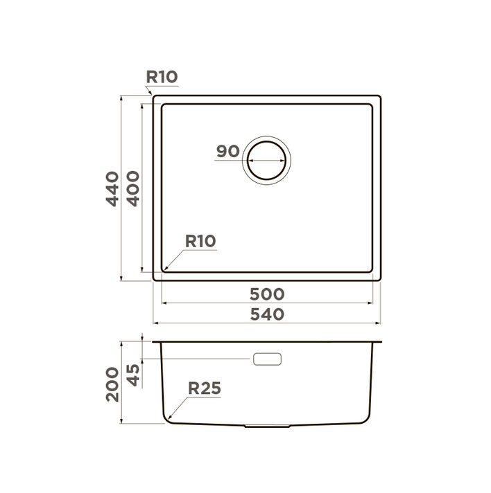 Схема с размерами