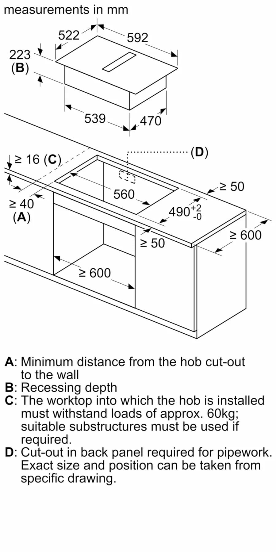 Схема с размерами