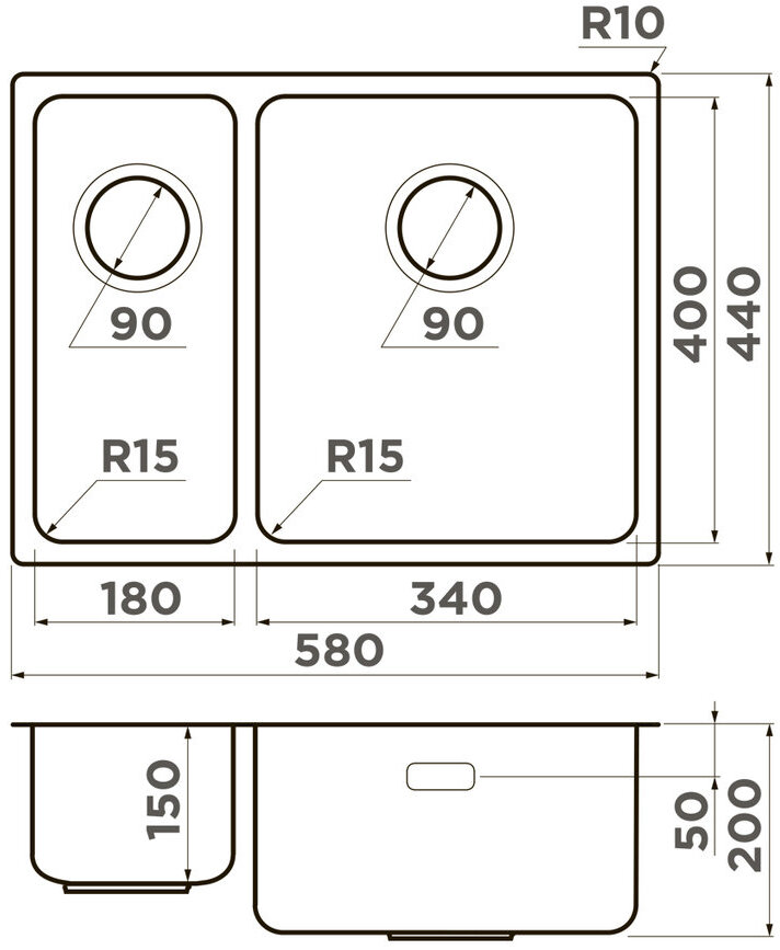 Схема с размерами
