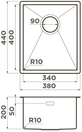 Схема с размерами