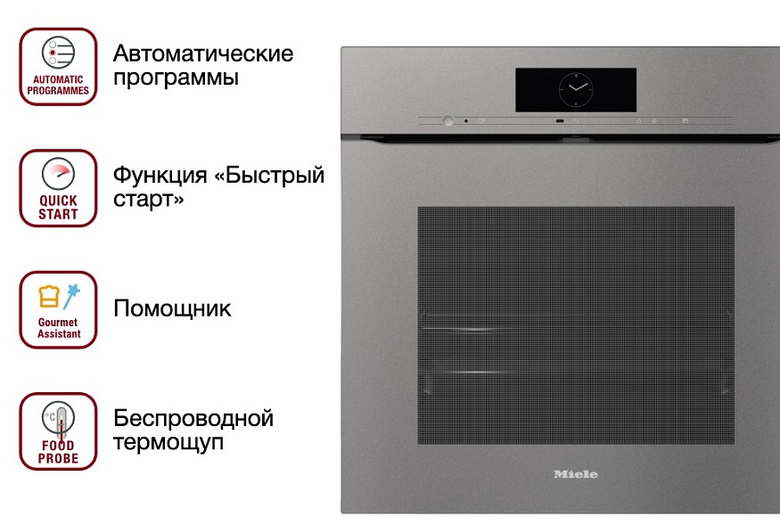 Обзор духового шкафа Miele H 7860 BPX GRGR