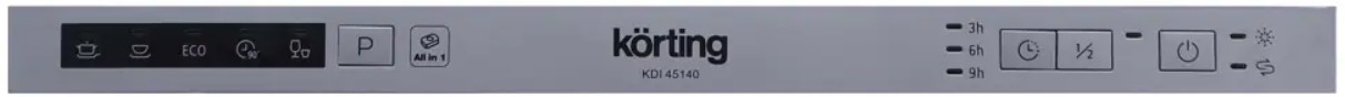Обзор встраиваемой посудомоечной машины Korting KDI 45140